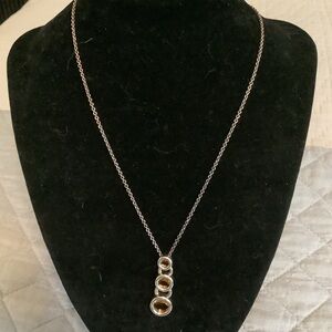 Movado citrine tiered necklace